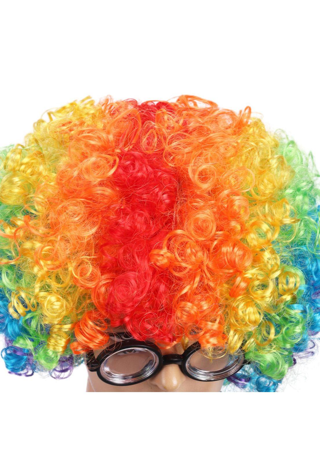 Set Disfraz Payaso Peluca Lentes y Nariz-4