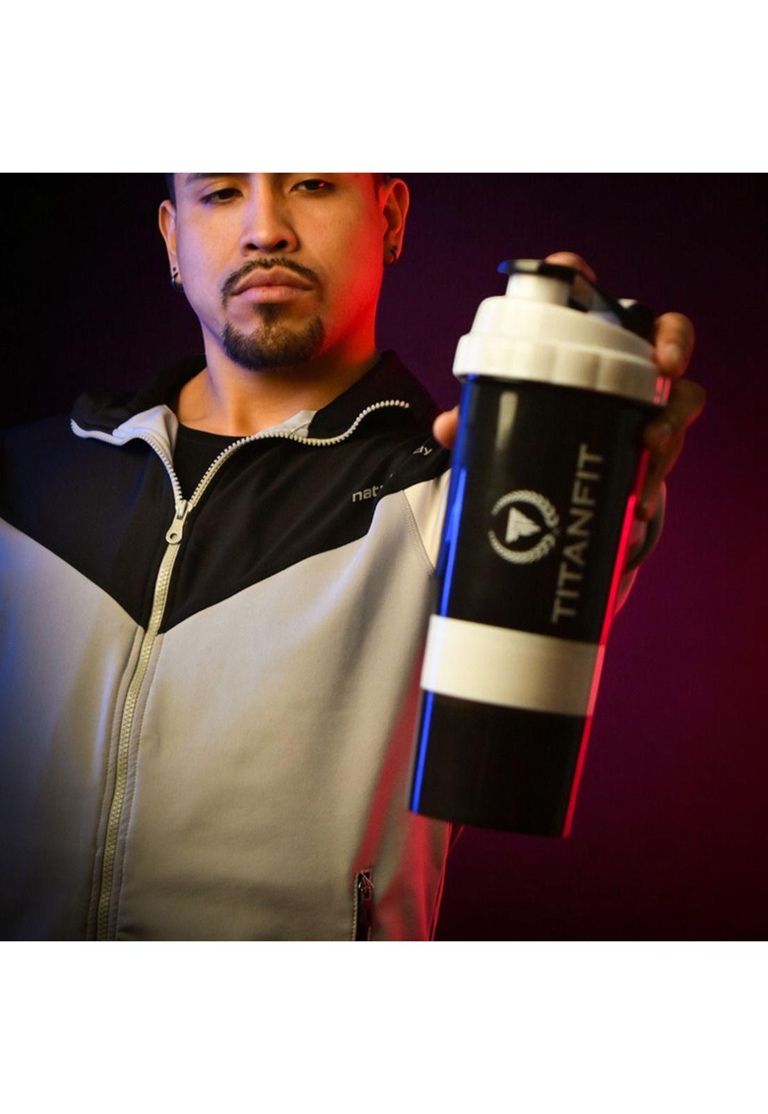 Vaso shaker 3 en 1 - 500 ml Blanco TitanFit-2
