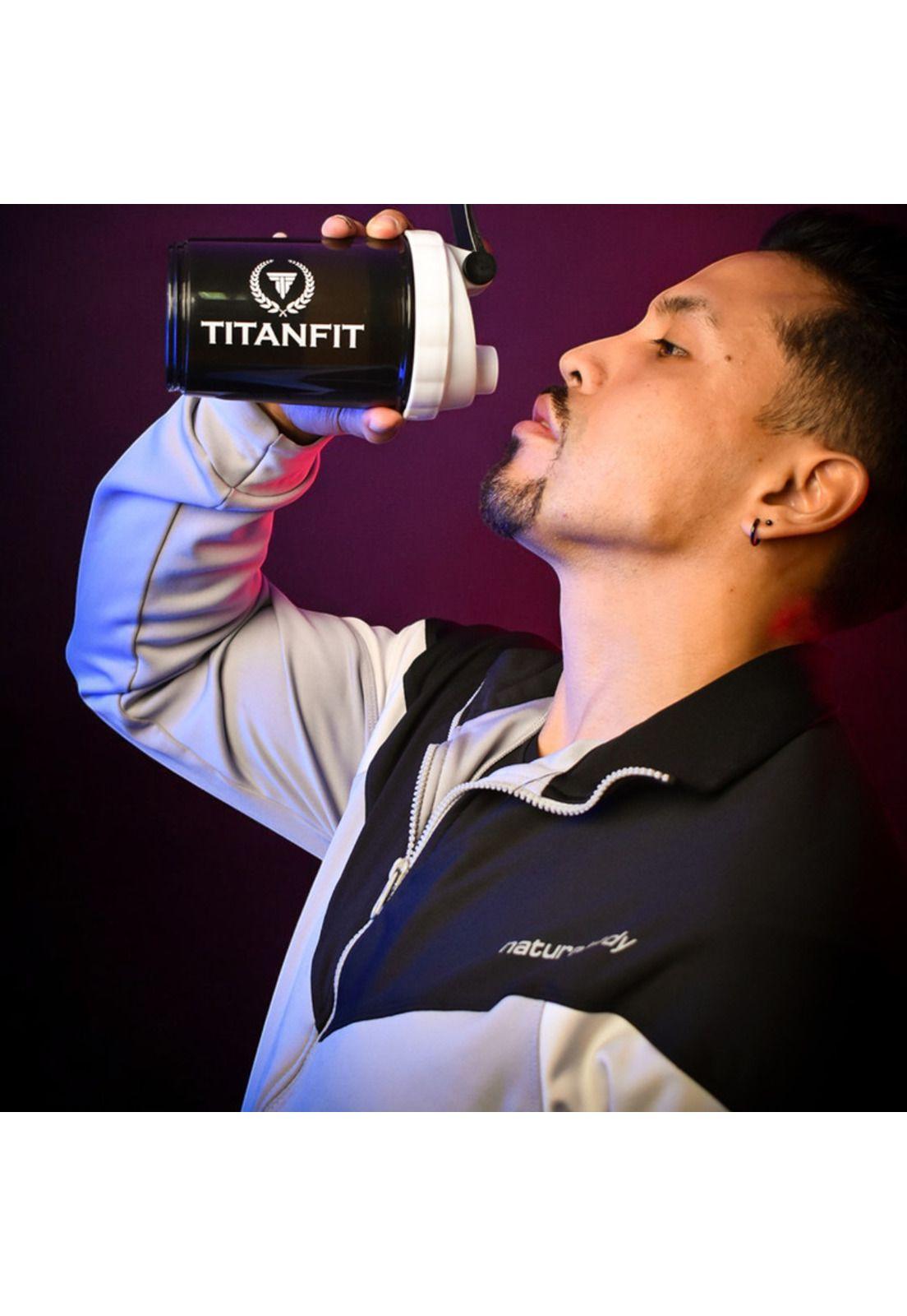 Vaso shaker 3 en 1 - 500 ml Blanco TitanFit-4