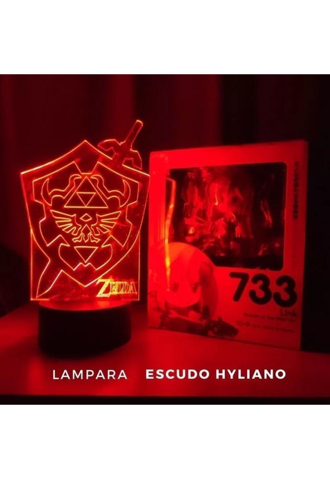 Lampara 3D Zelda Escudo-2