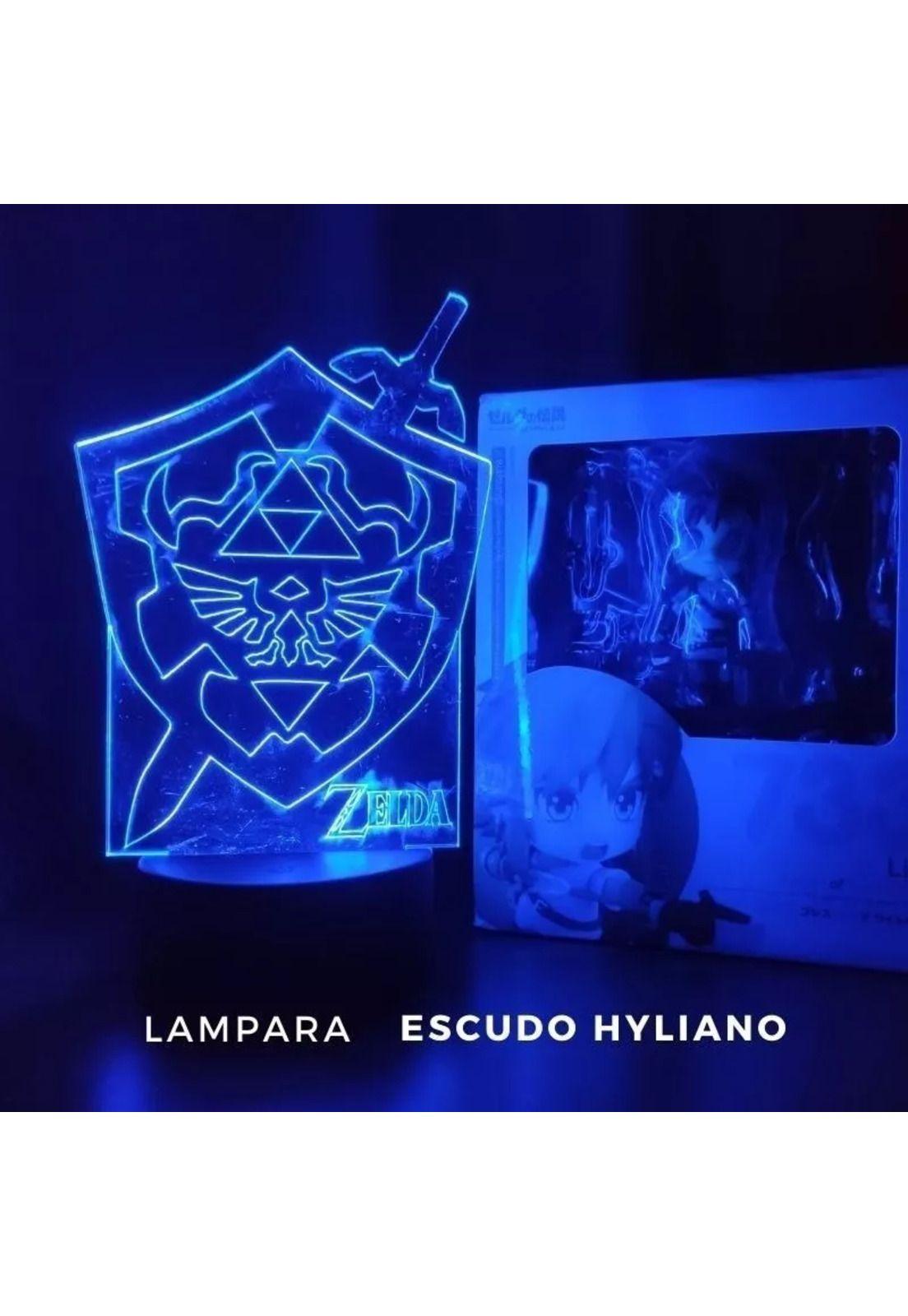 Lampara 3D Zelda Escudo-3