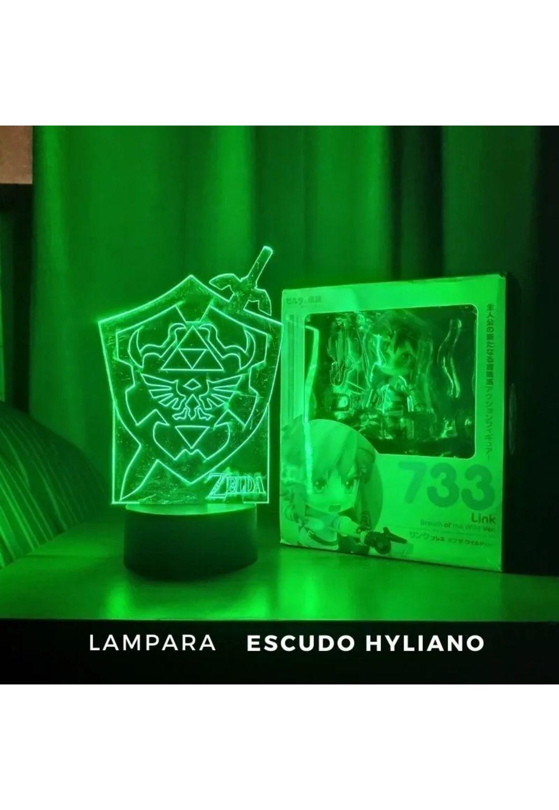 Lampara 3D Zelda Escudo-4