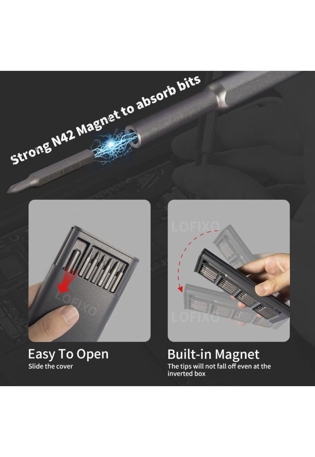 Desatornillador 24 en 1 CR-V Magnético Aluminio 12.5cm-3