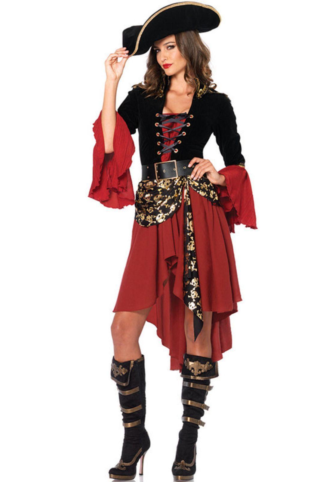 Disfraz de Mujer Pirata Adulta Halloween-0