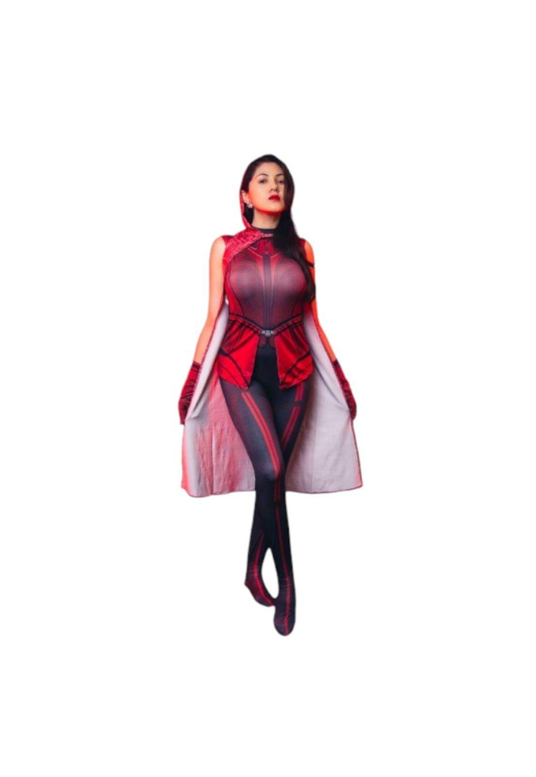 Disfraz Cosplay Bruja Escarlata de Wanda Visión Marvel-6