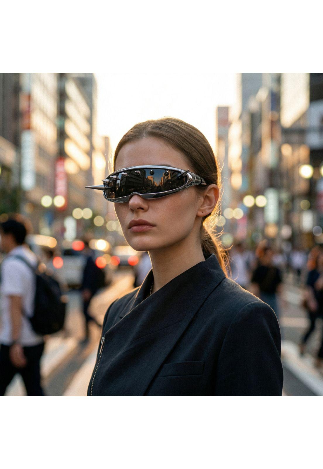 Lentes Retro Futuristas Steampunk Rave Rock Para Mujer-0