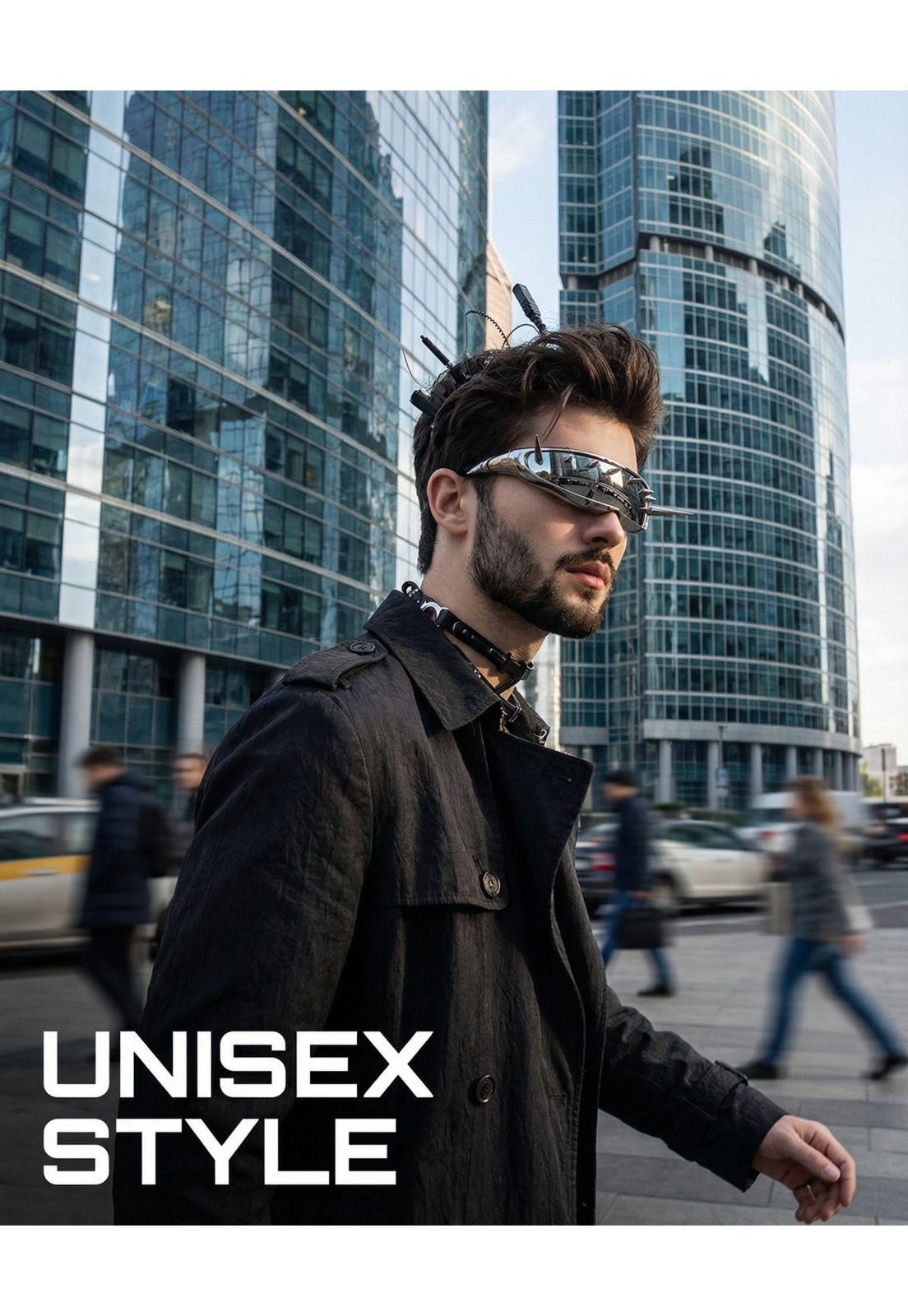 Lentes Retro Futuristas Steampunk Rave Rock Para Mujer-3