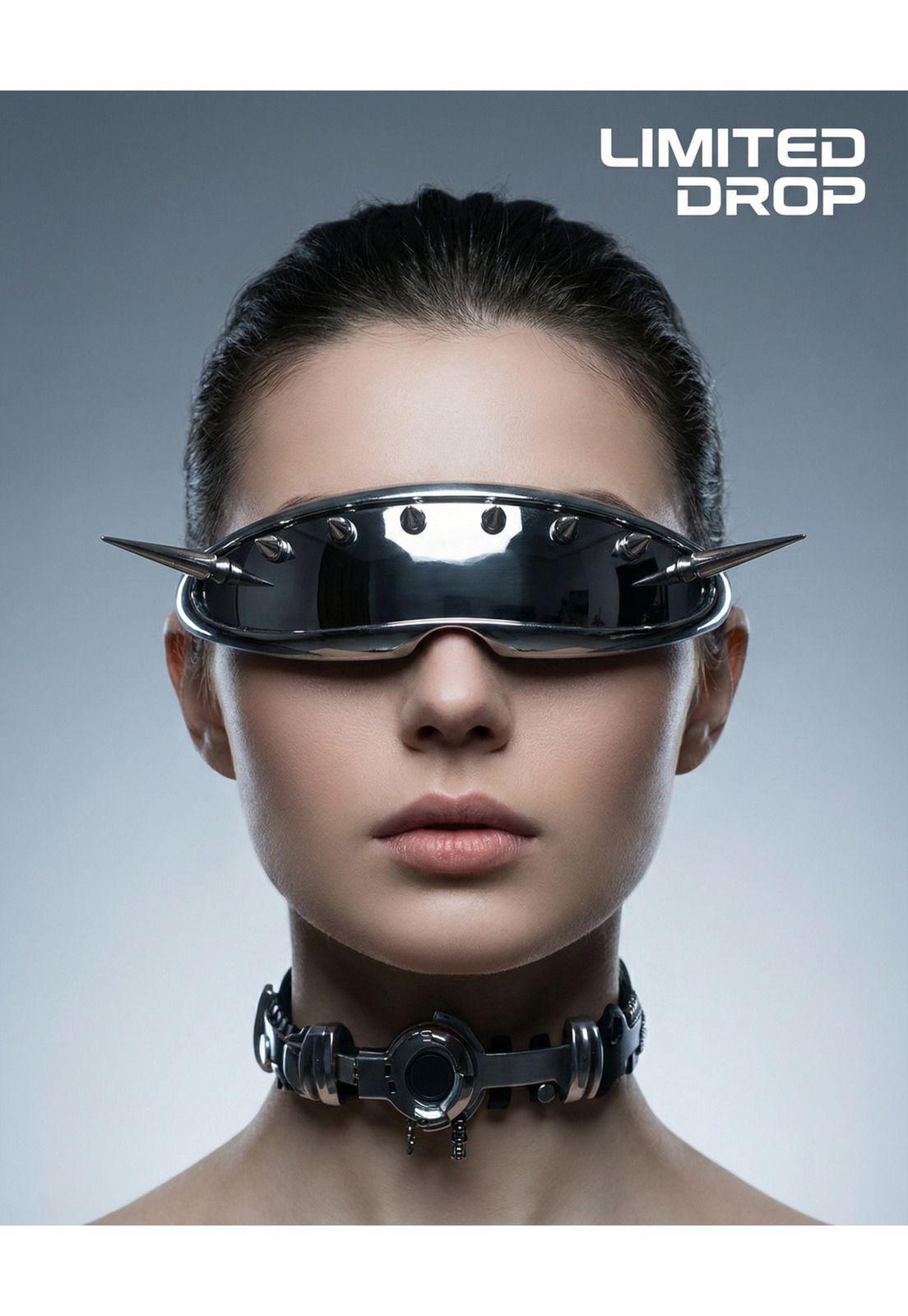 Lentes Retro Futuristas Steampunk Rave Rock Para Mujer-8