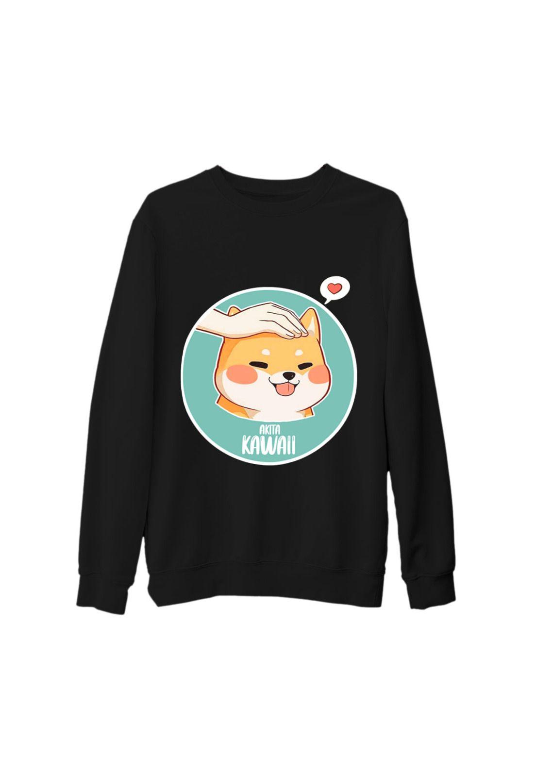 Poleron Polo Perrito Akita Inu Kawaii para Mujer-0