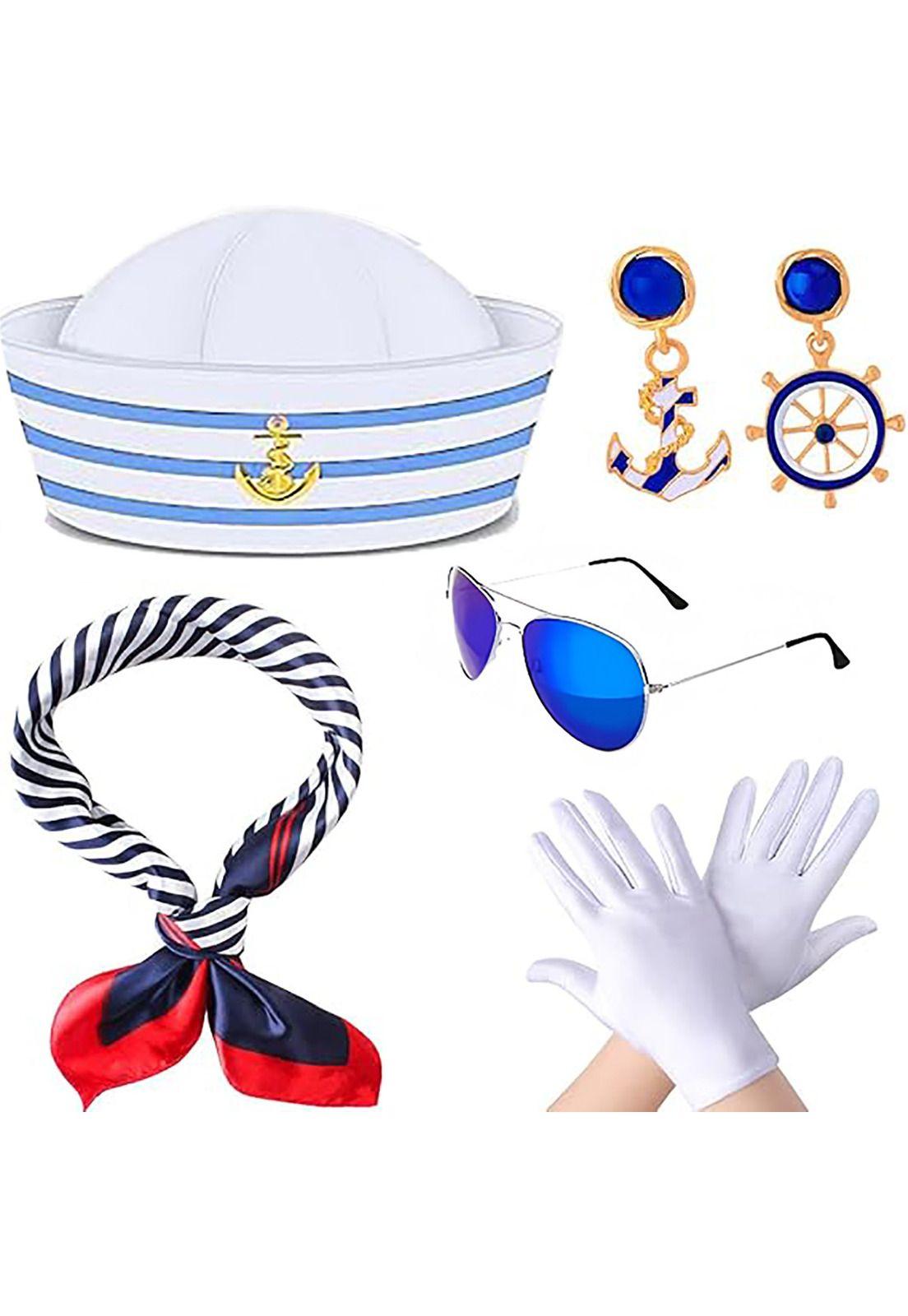 Set Disfraz Marinera Mujer Adulto Fiesta Navy-0