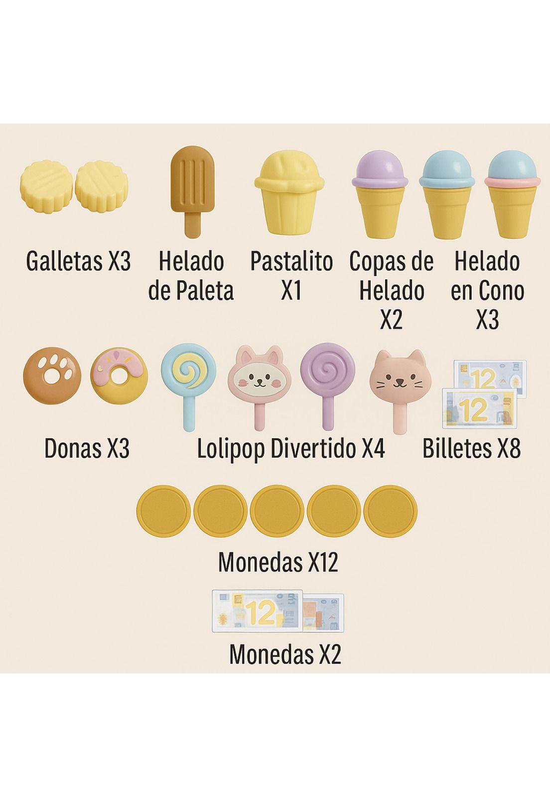 Juguete Carrito de Helados Infantil Dulces para Niños-2