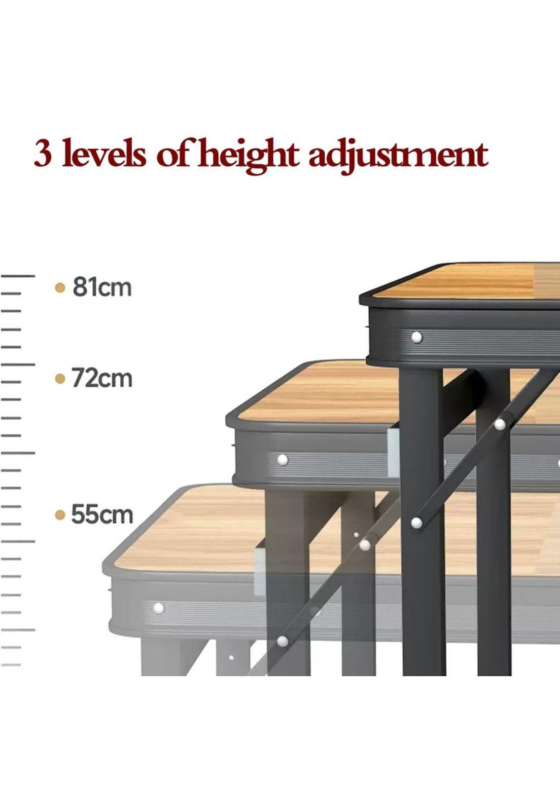 Mesa Madera Reforzada Premium Pleglable Madera-3