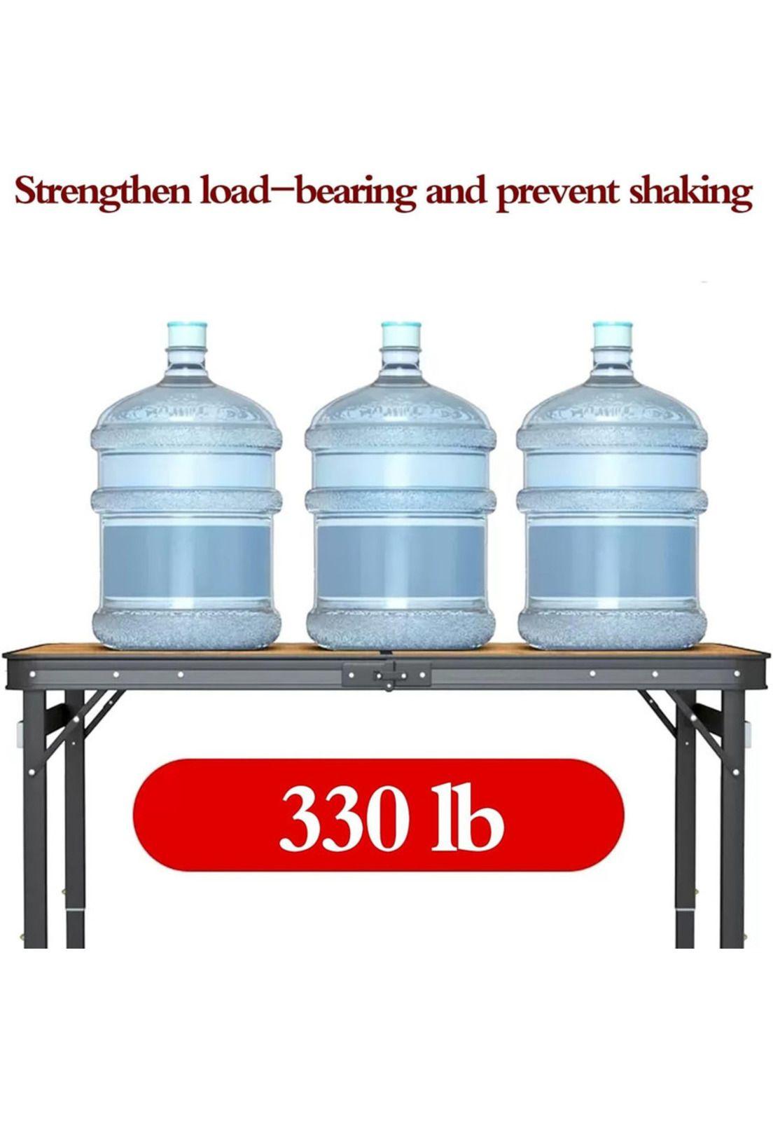 Mesa Madera Reforzada Premium Pleglable Madera-4