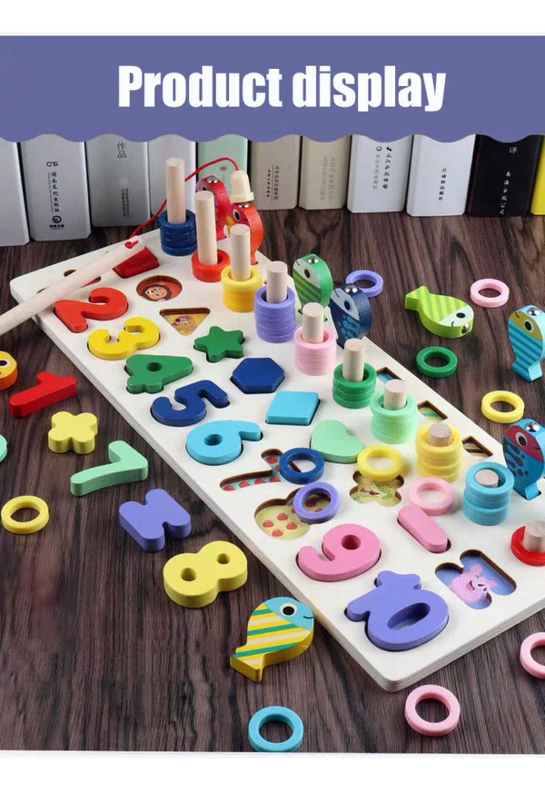 Juguete Didáctico Madera Montessori Conteo Preesco-6