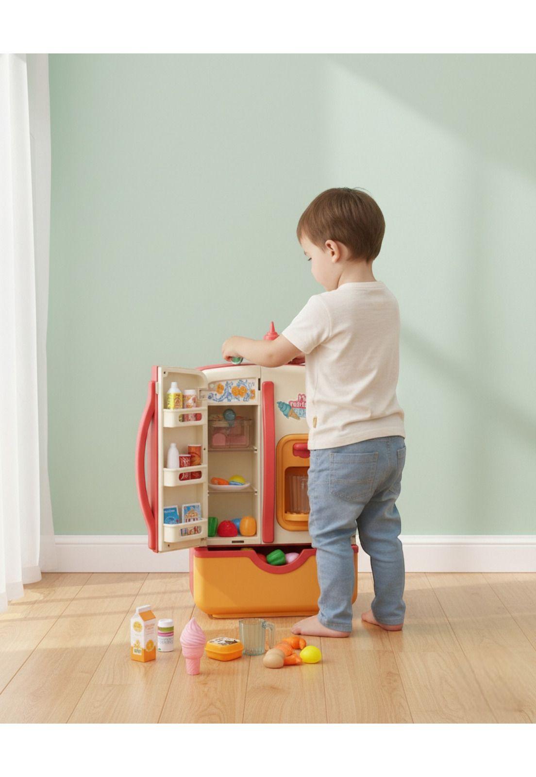 Juguete Refrigerador Mágico Infantil Con Humo Y Hielos-2