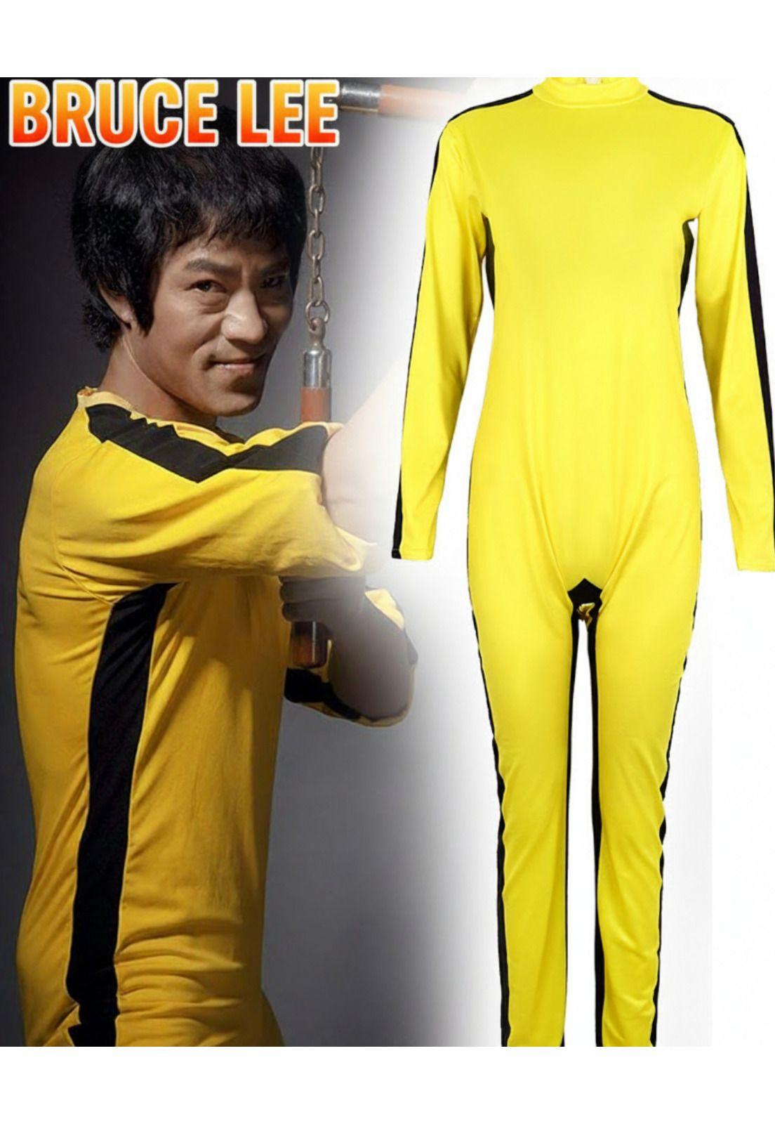 Disfraz De Bruce Lee Para Adulto Completo Mono Kung Fu Artes Marciales Halloween Fiesta Kill Bill-5