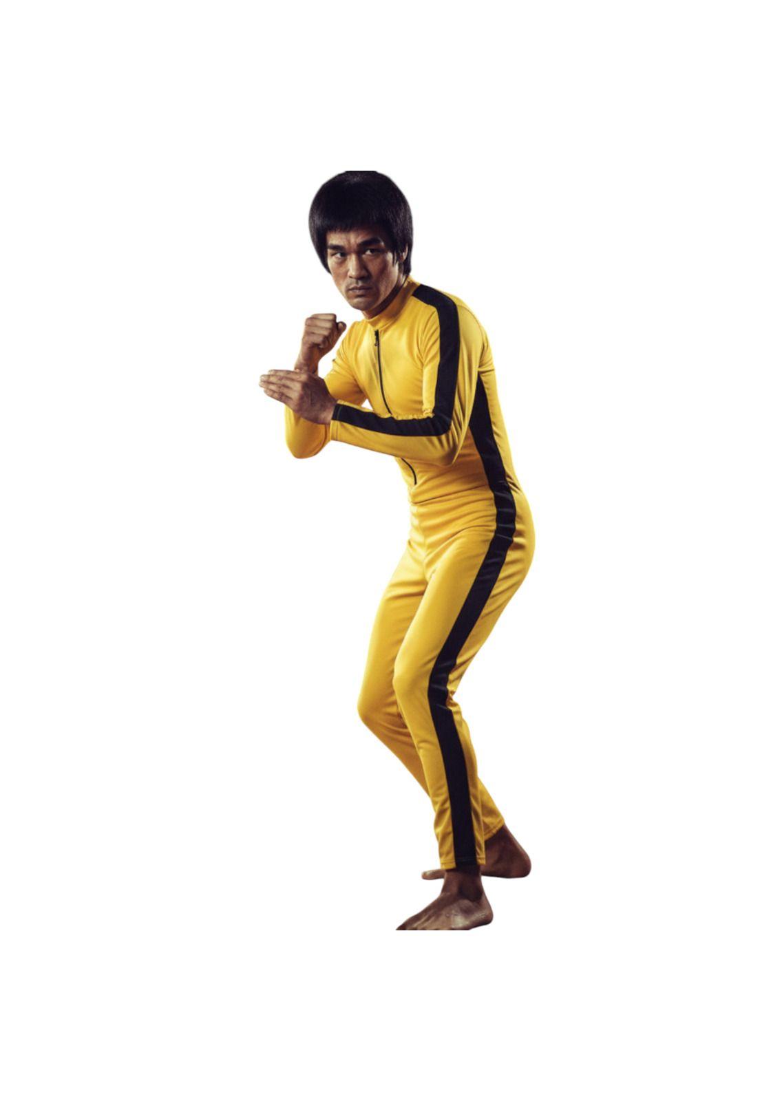 Disfraz De Bruce Lee Para Adulto Completo Mono Kung Fu Artes Marciales Halloween Fiesta Kill Bill-7