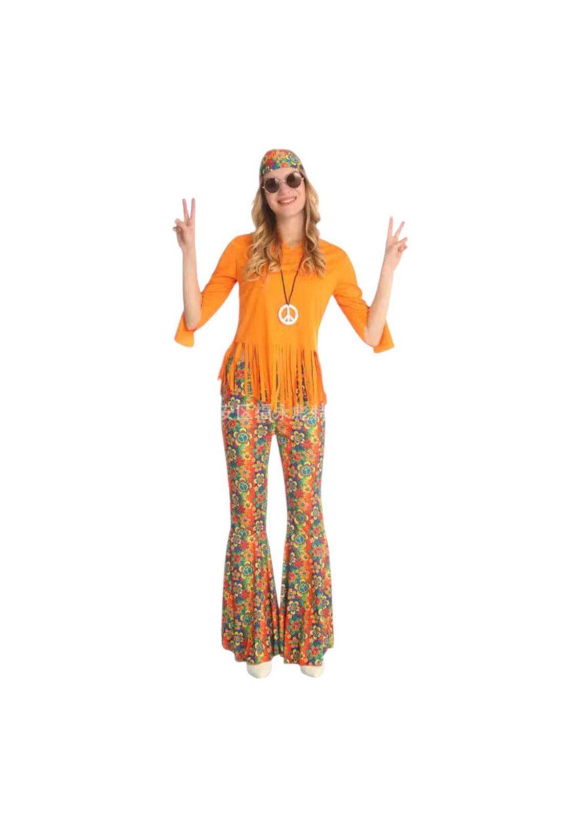 Disfraz Cosplay Hippie Retro Clasico-0