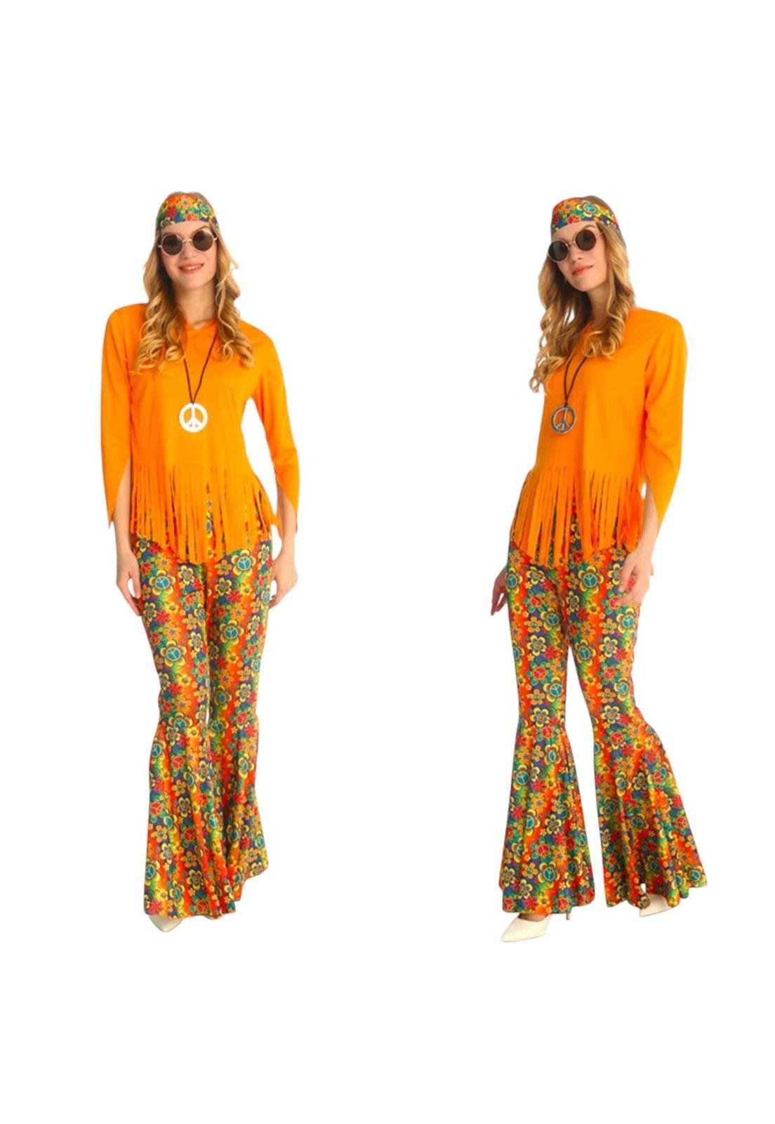 Disfraz Cosplay Hippie Retro Clasico-5
