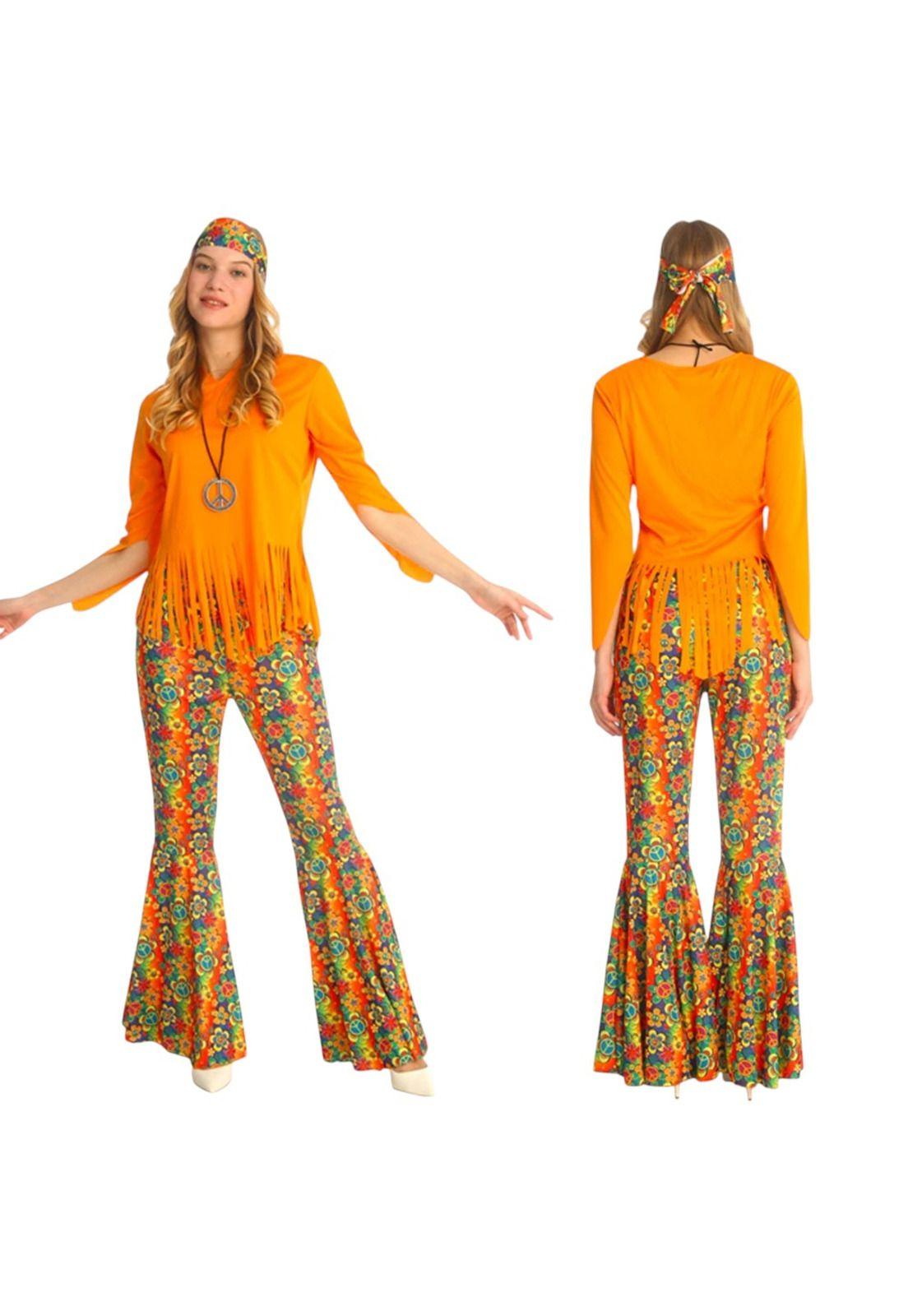 Disfraz Cosplay Hippie Retro Clasico-6