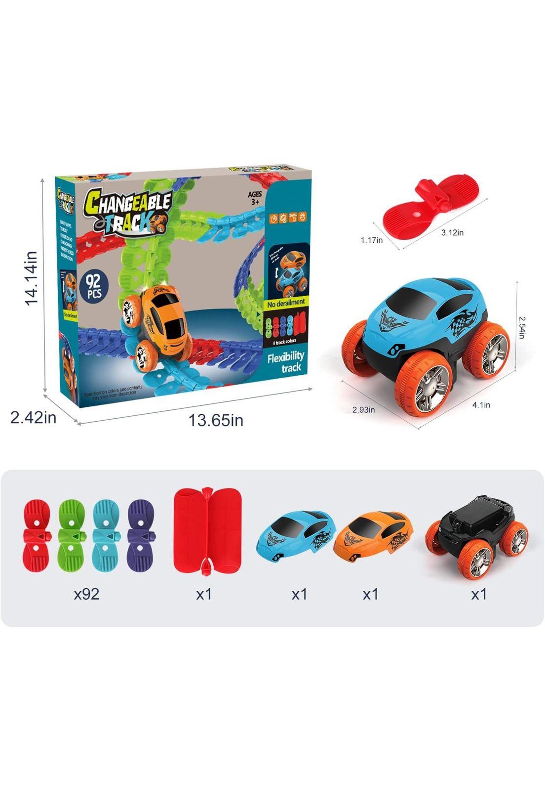 Autopista Magica Flexible Gravedad 0 92 Pcs para Niños-1