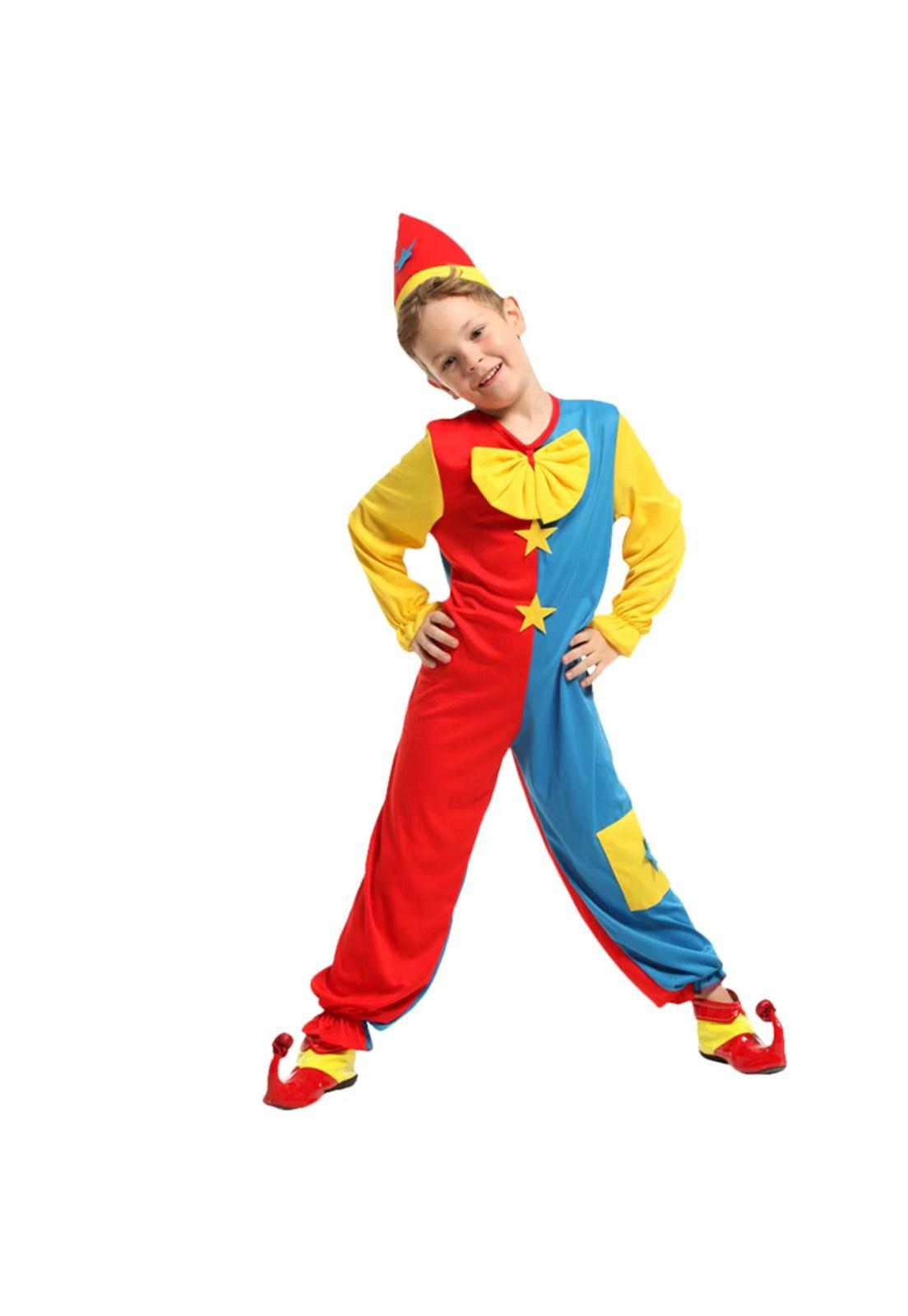 Disfraz Cosplay Payaso Bufón Niño-0