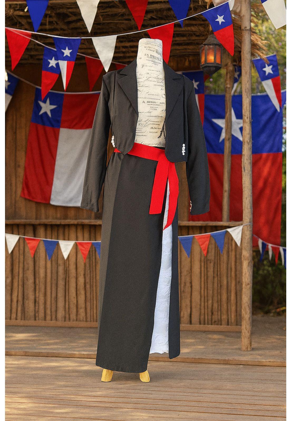 Traje Huasa Elegante Mujer Adulto Tradicional-1