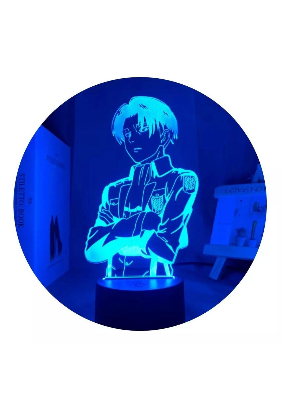 Lampara 3D Levi Ackerman - Shingeki No Kyojin-0