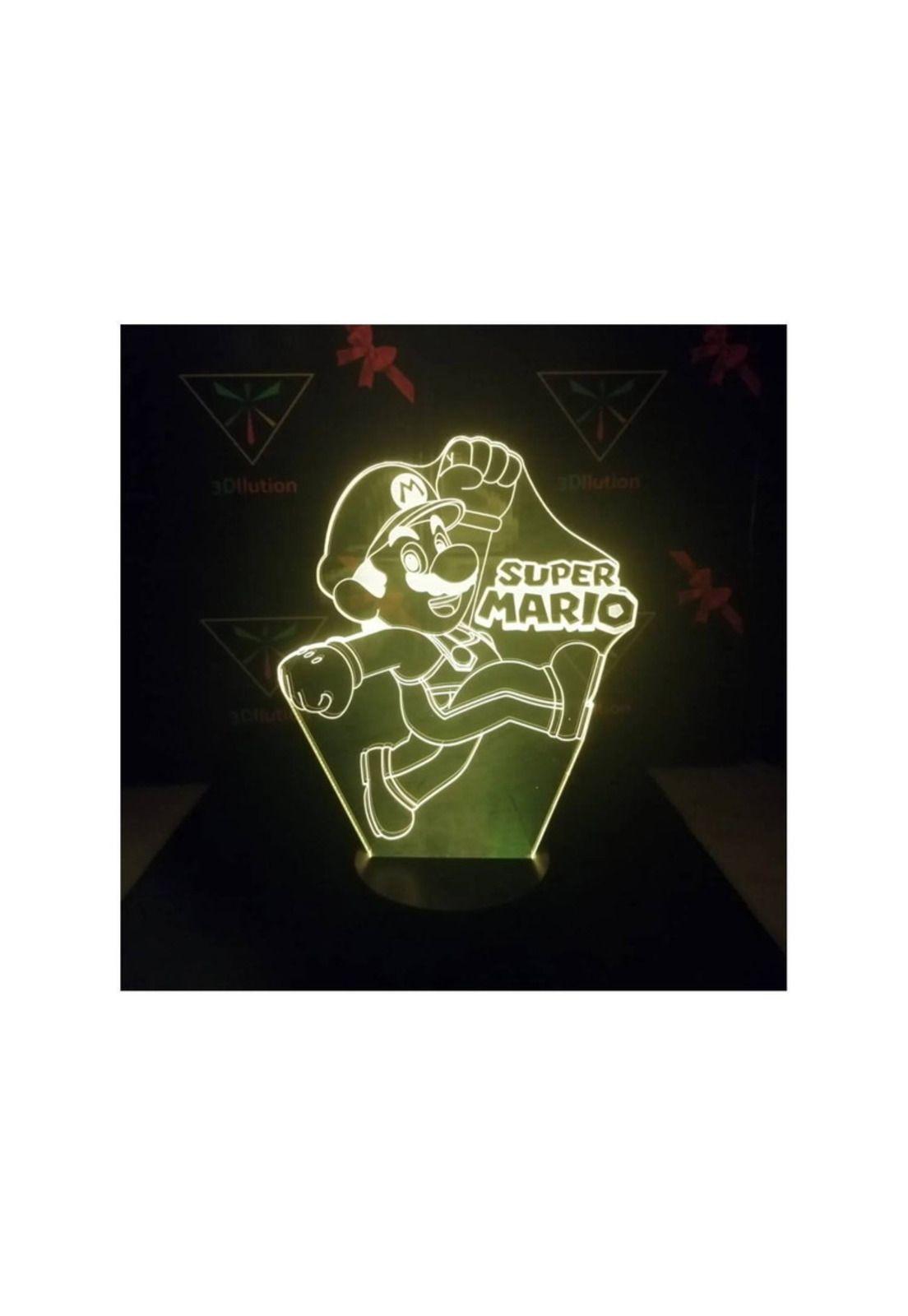 Lámpara Visual 3d Súper Mario Bross-3