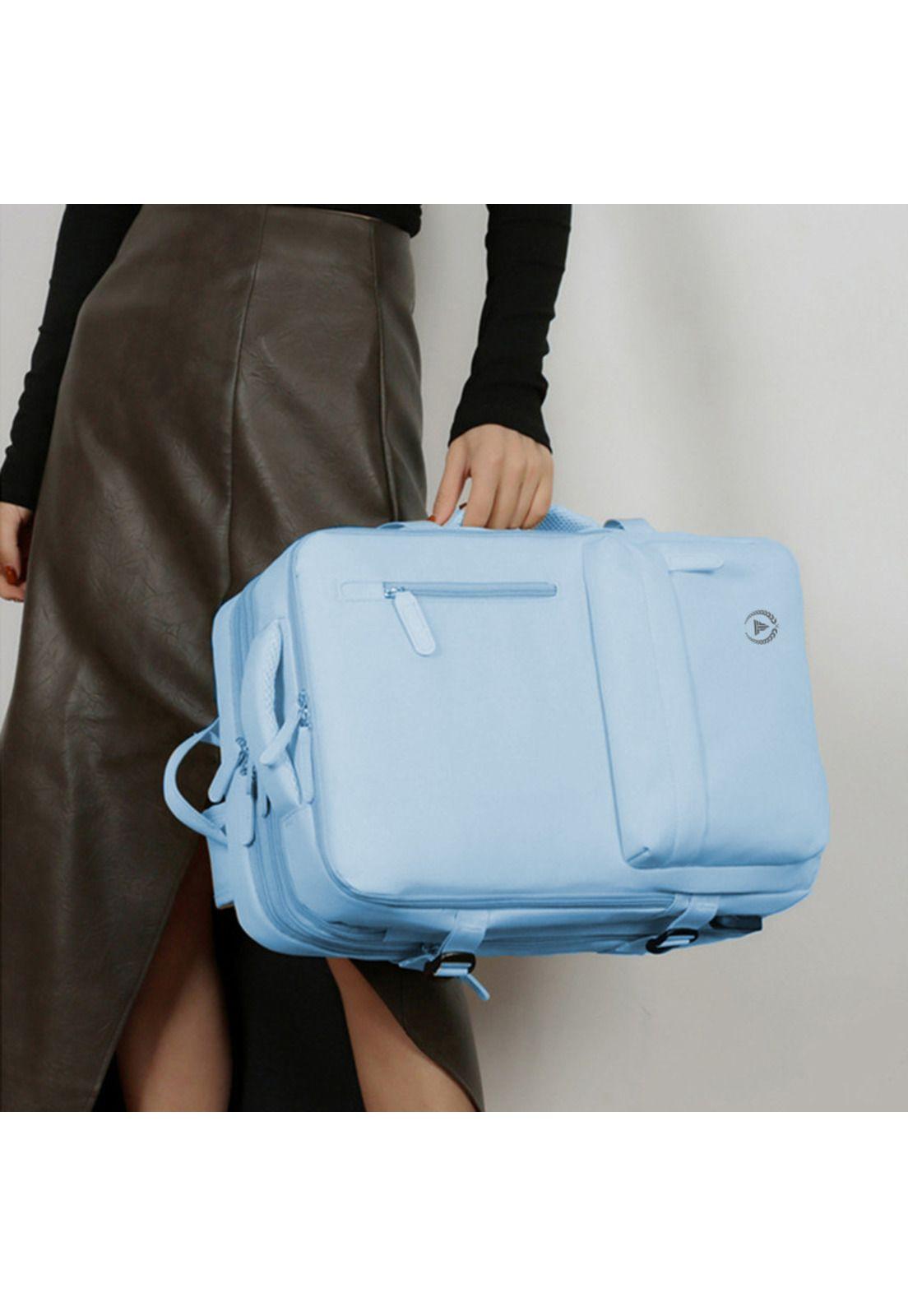 Mochila de viaje expandible 39 L Celeste TitanFit-3