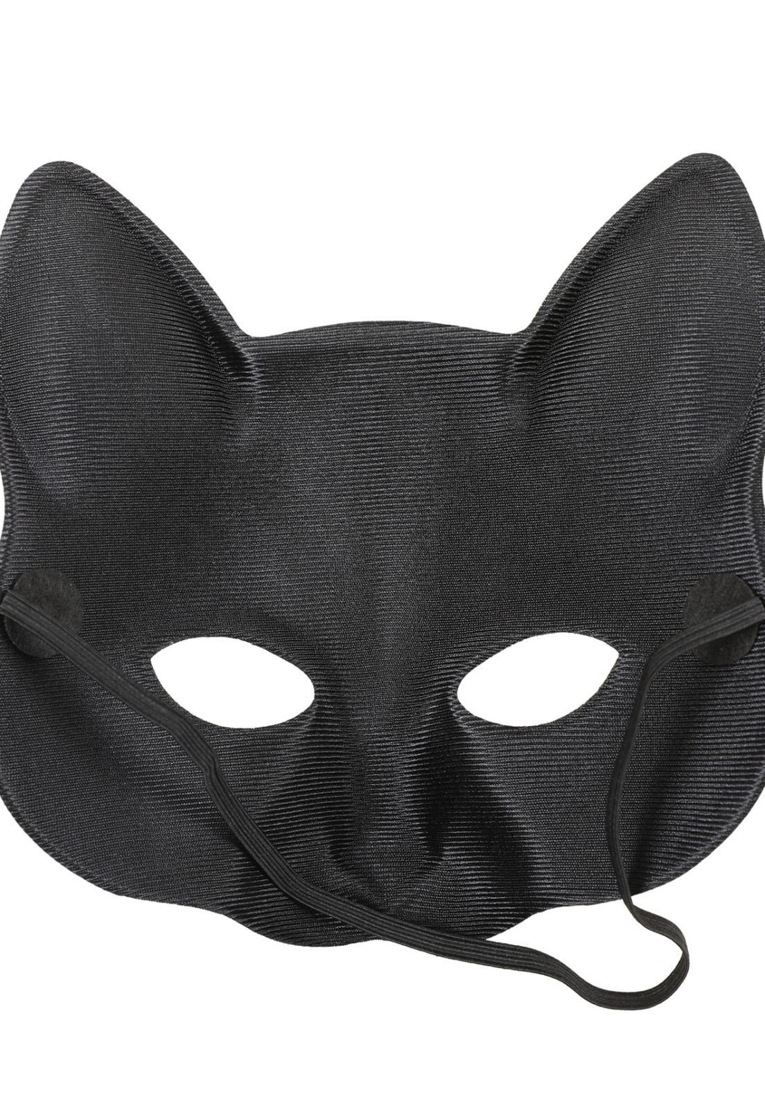 Máscara De Gato Realista Disfraz Cotillón Halloween-4