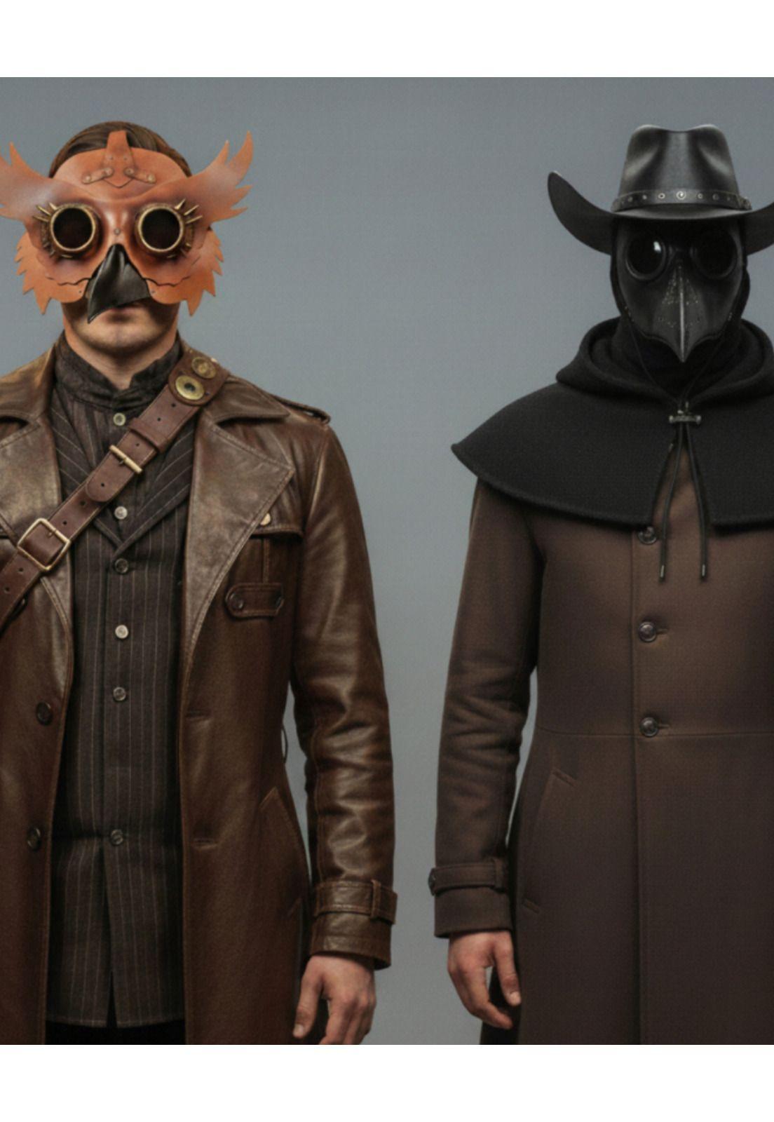 Mascara Cosplay Doctor Peste Negra y Steampunk Victoriano-9