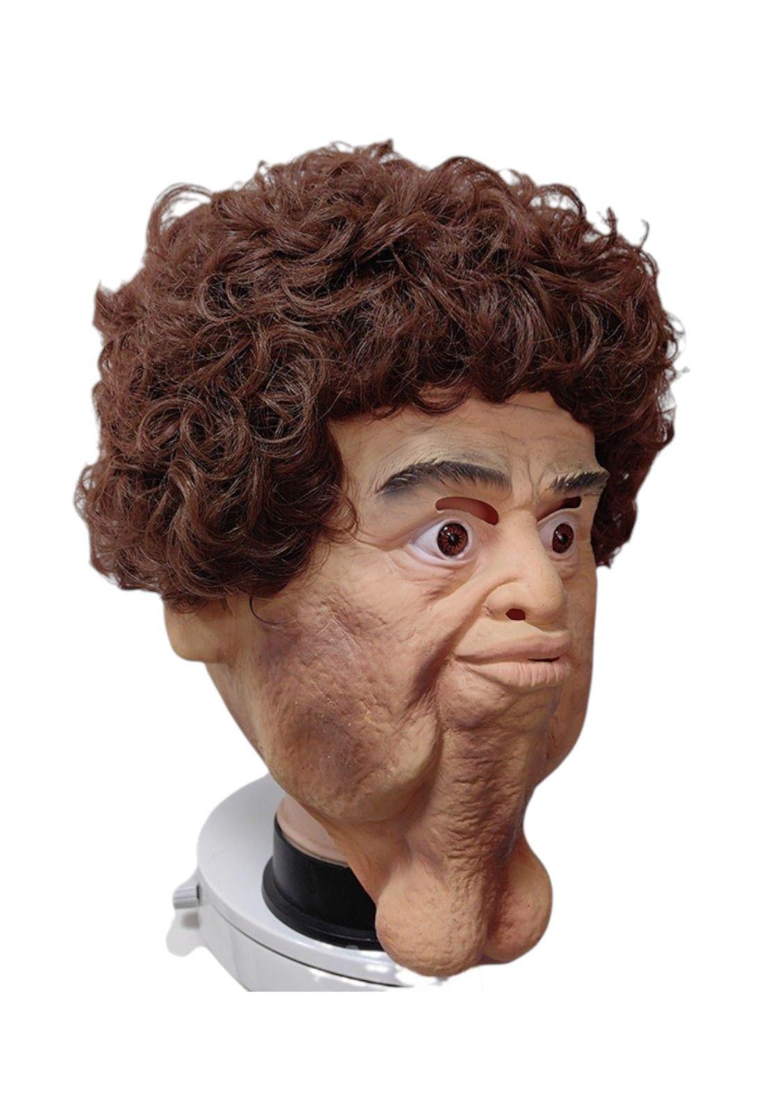 Máscara De Látex Con Cabello Realista Para Halloween-4