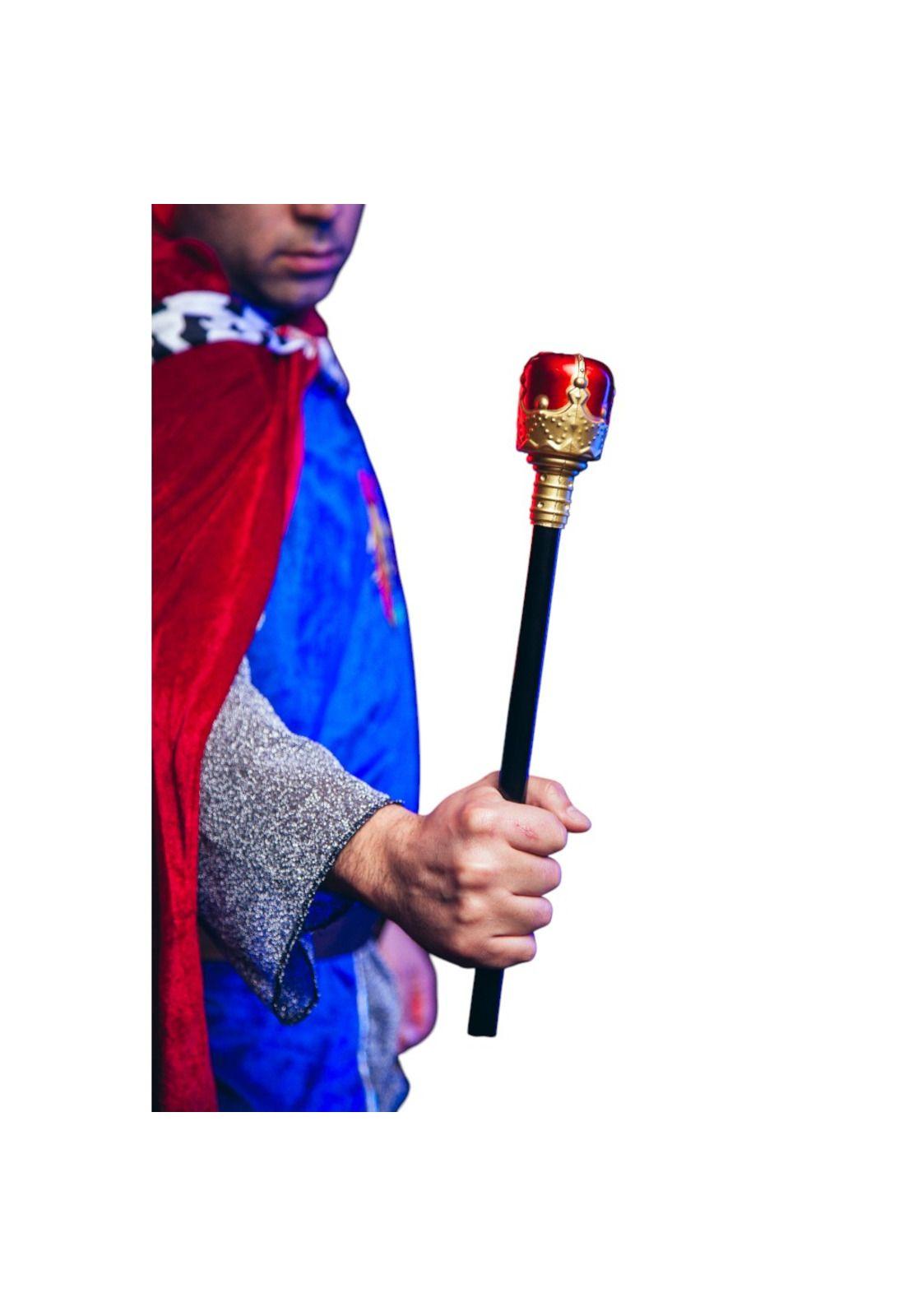 Cetro Real Medieval Accesorio Para Disfraz Rey Color-0