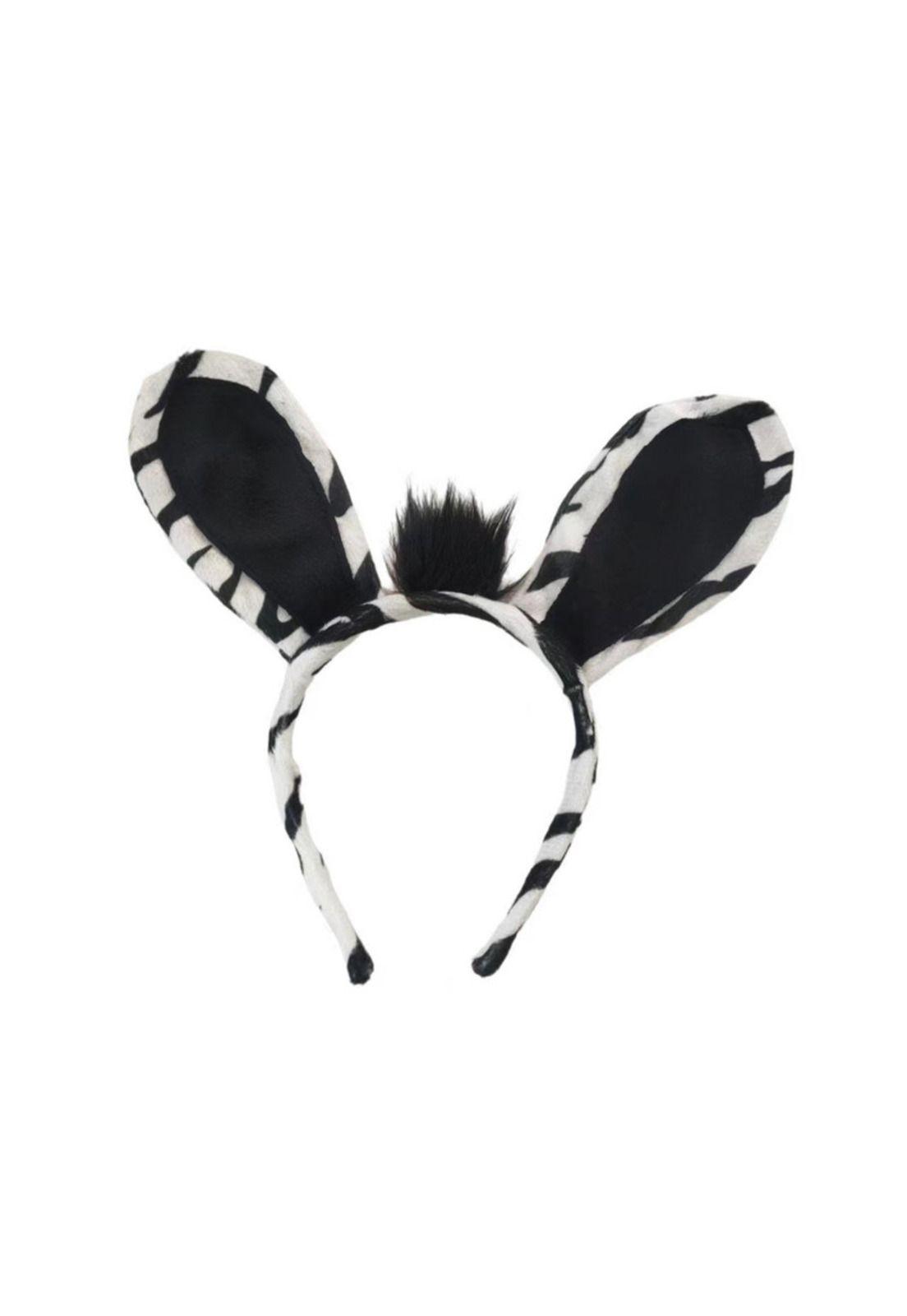Accesorios Disfraz Cebra Animal Orejas Colas y Patas-4