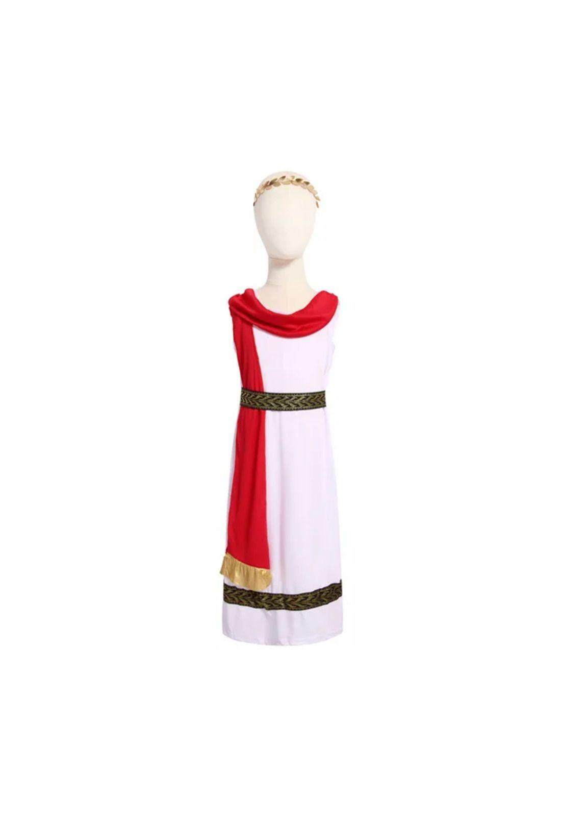 Disfraz Romana Niña Cosplay Juego Rol Traje Infantil-2