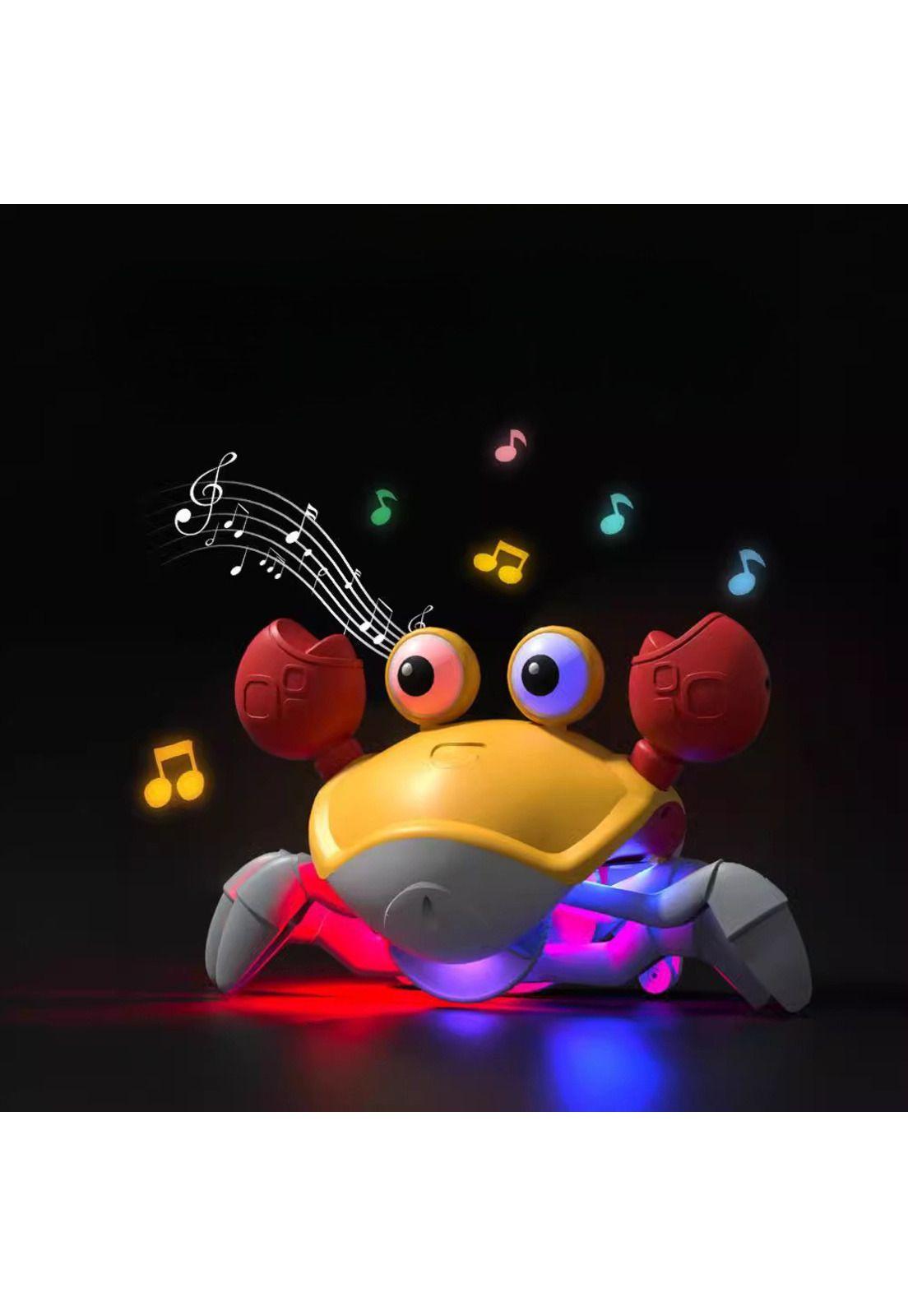 Juguete Cangrejo Interactivo Movimiento Luz y Música Bebé-3