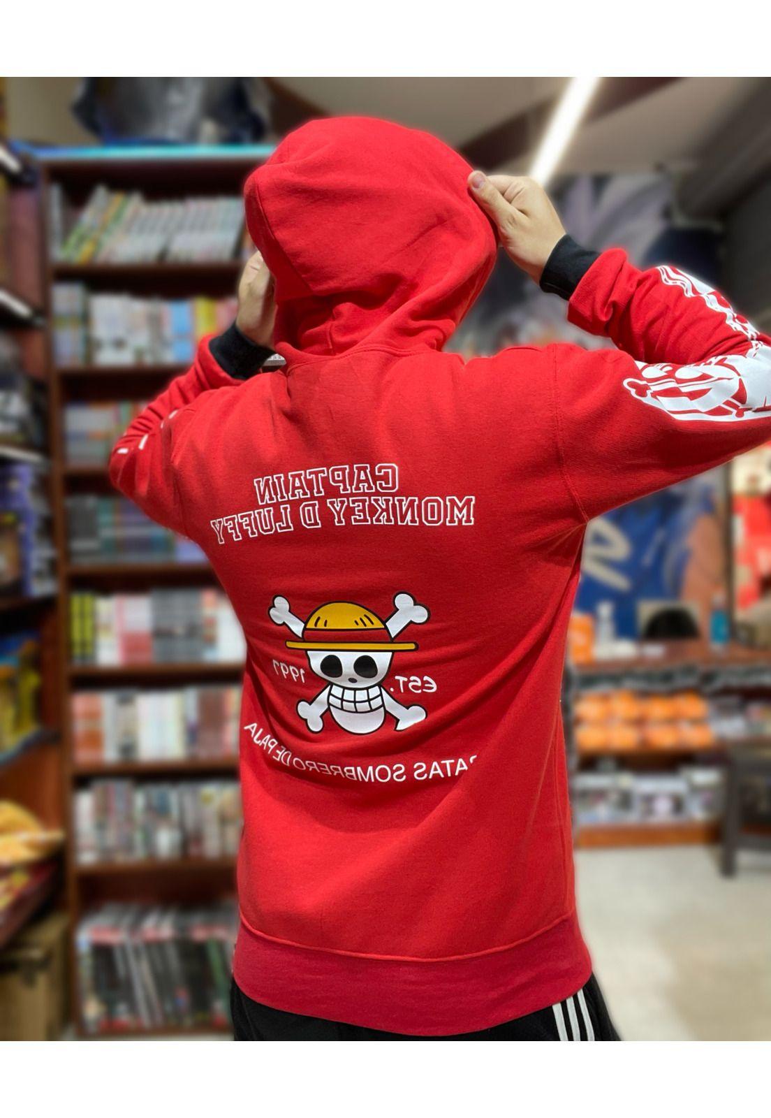 Poleron Capitan Monkey D Luffy One Piece-6