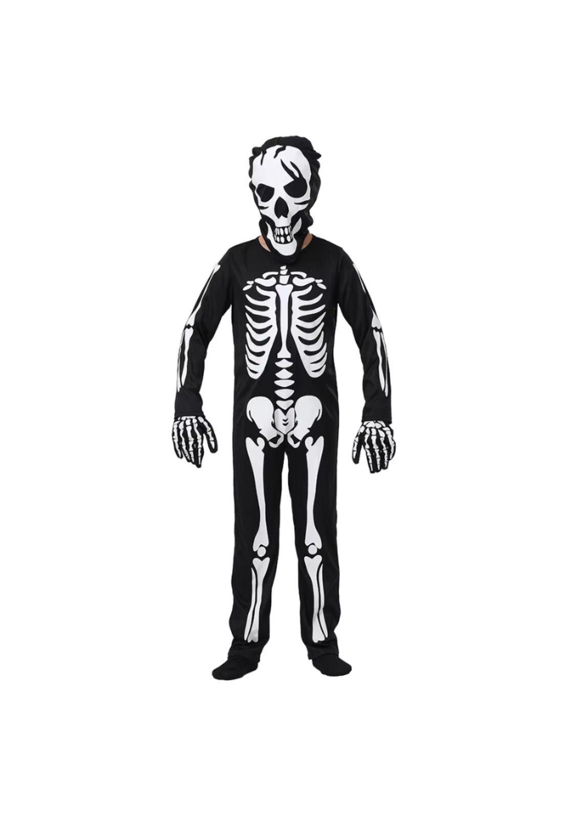 Disfraz Esqueleto Brillante Huesos Halloween-0