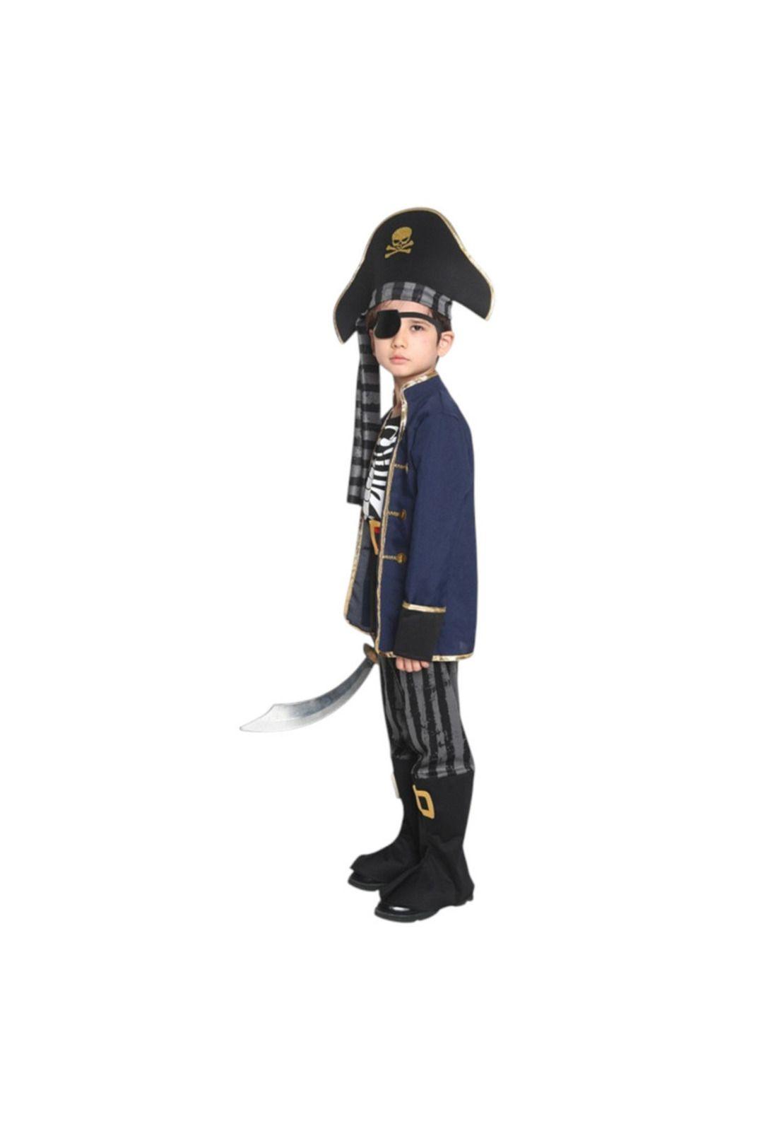 Disfraz Infantil Pirata Corsario Azul-0