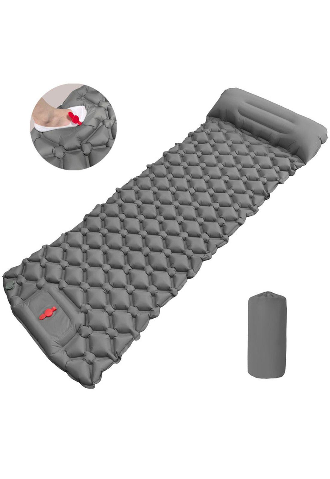 Colchoneta Inflable Camping Piscina Gris-0