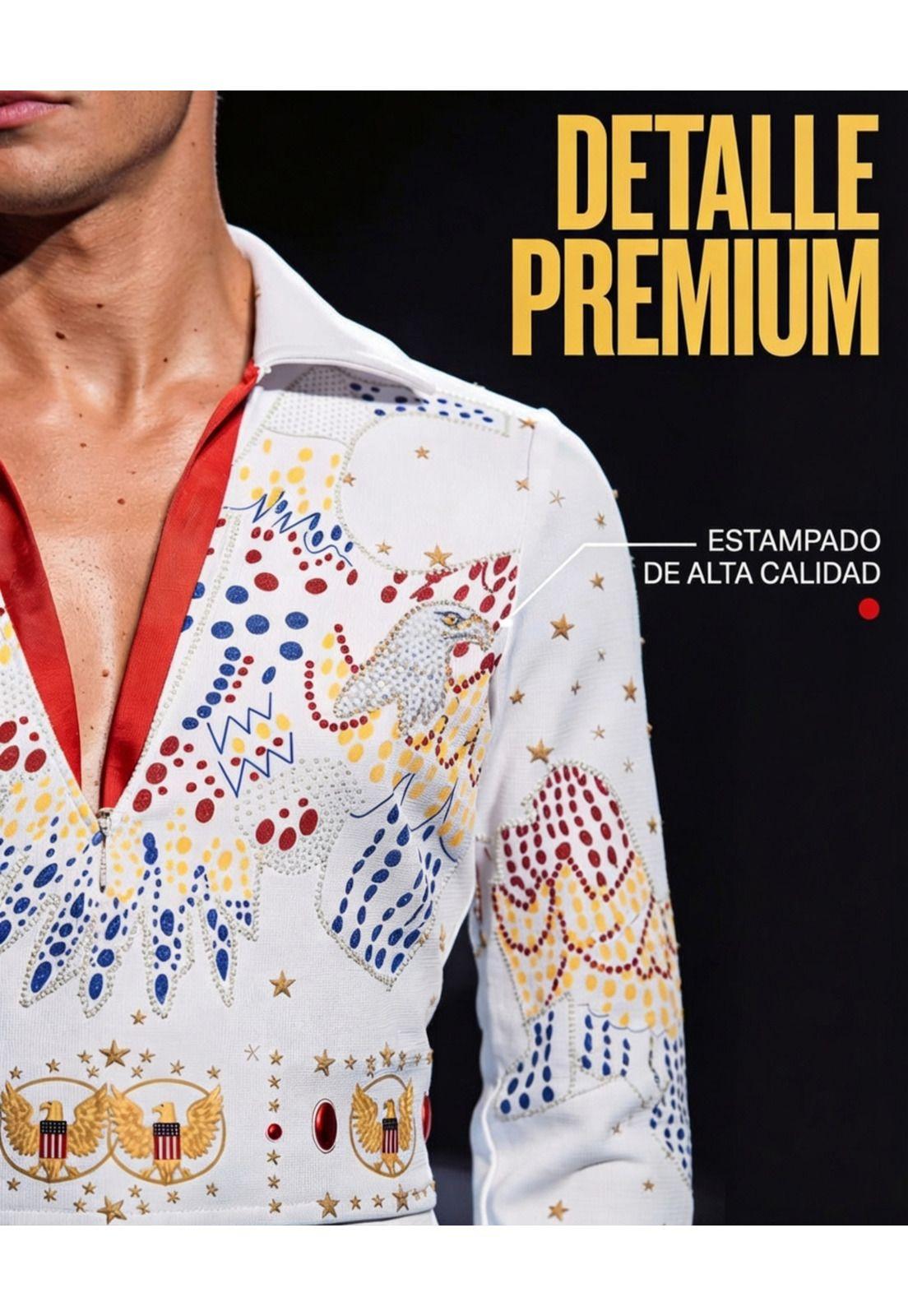 Disfraz Cosplay Elvis Presley Eagle Jumsuit-7