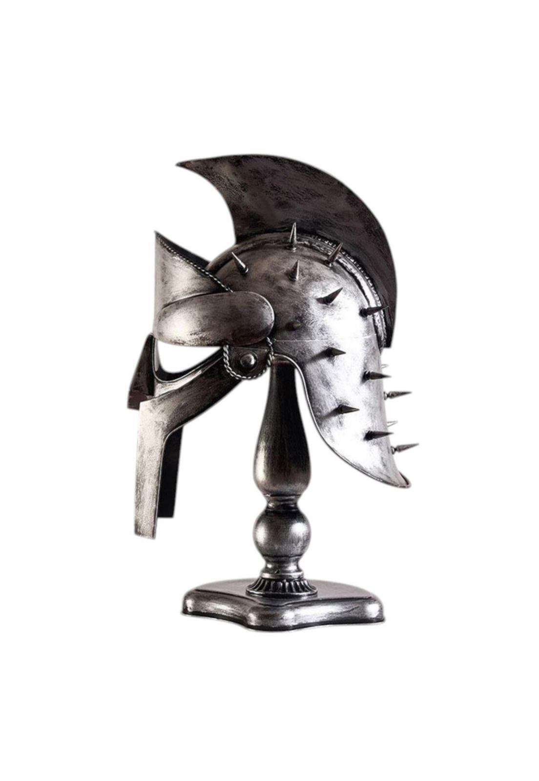 Casco Gladiador Espartano Guerrero Metálico Cosplay Premium-1