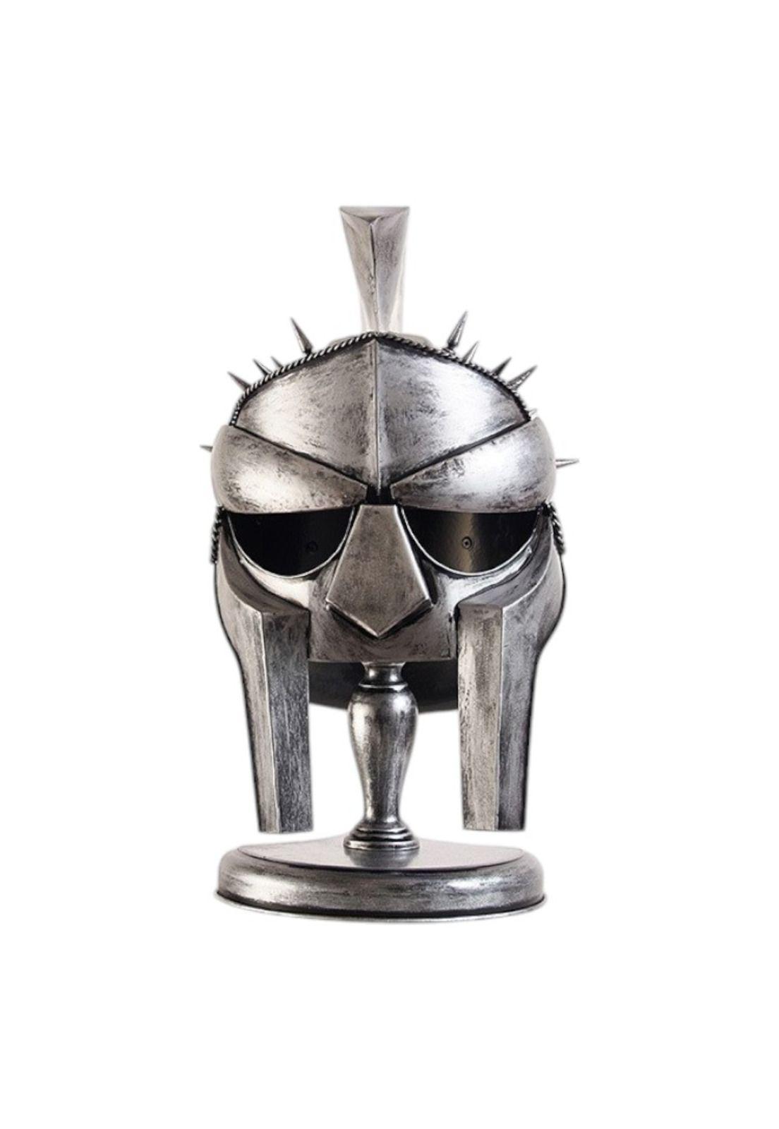 Casco Gladiador Espartano Guerrero Metálico Cosplay Premium-4