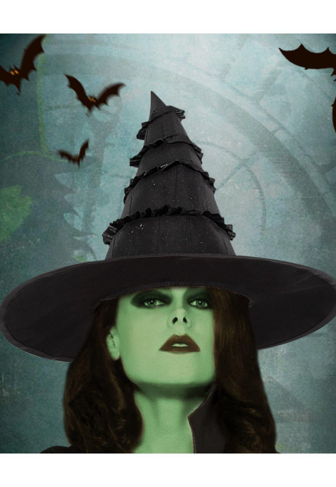 Sombrero De Bruja Halloween Accesorio Disfraz Fiesta-5