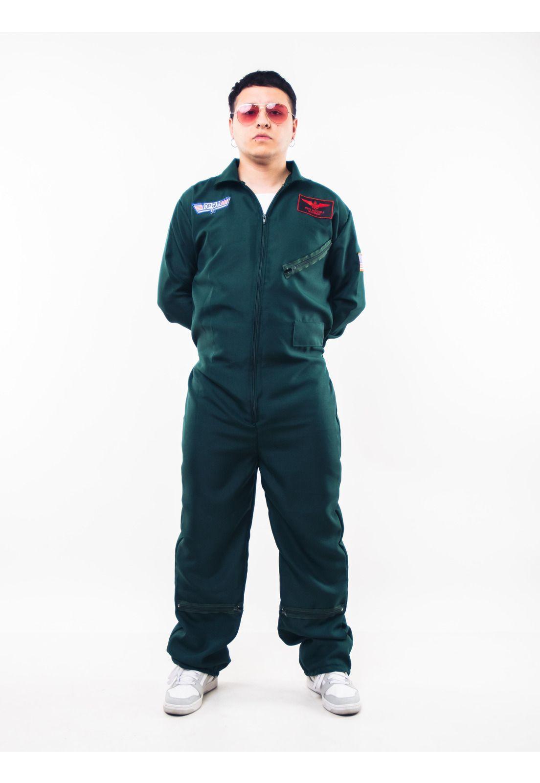 Disfraz De Piloto De Halloween Para Hombre Top Gun Adultos-0