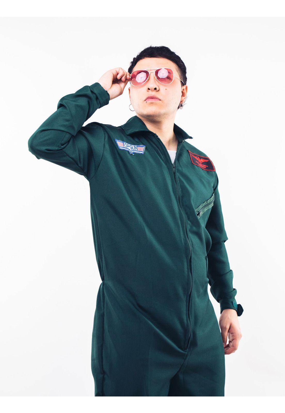 Disfraz De Piloto De Halloween Para Hombre Top Gun Adultos-1