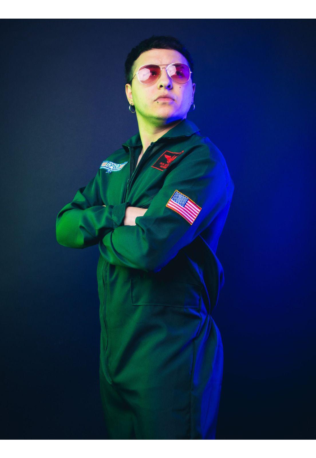 Disfraz De Piloto De Halloween Para Hombre Top Gun Adultos-2