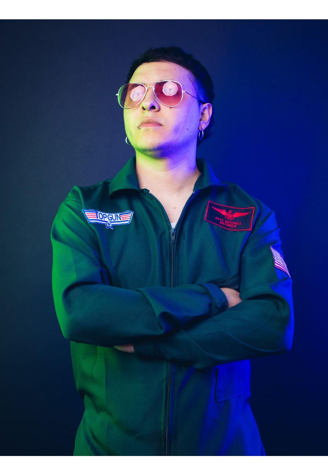 Disfraz De Piloto De Halloween Para Hombre Top Gun Adultos-4