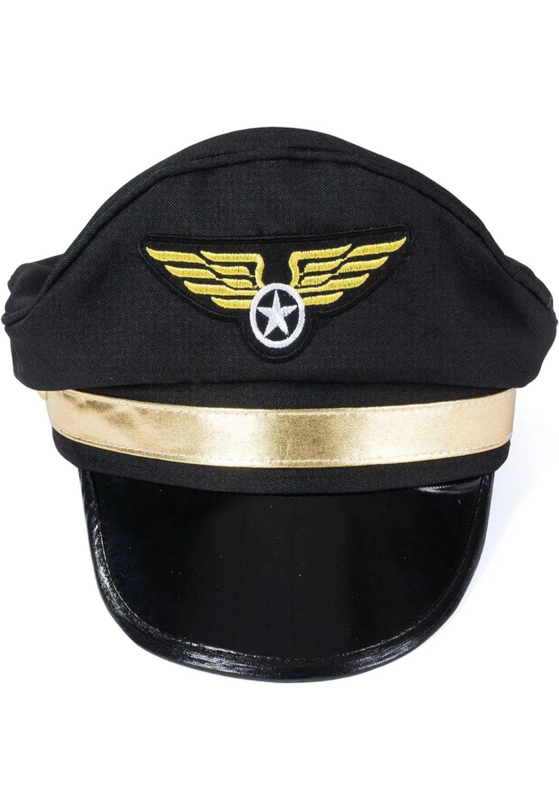 Accesorios De Disfraz De Piloto Adulto Gorra De Piloto-1